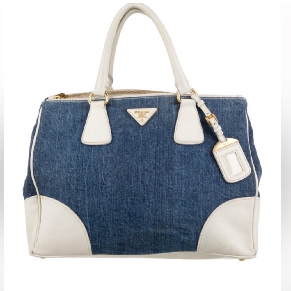 Limited Edition PRADA Denim Trim tote